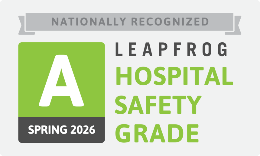 Leapfrog Group badge for Hospital Safety Grade
